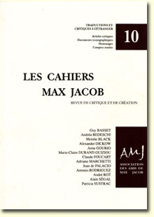 Cahiers Max Jacon n°10 - traductions et critiques à l’étranger